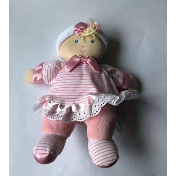 2015 Kids Preferred Plush Doll Soft Baby Stuffed Doll With Hat Lovey 11" Pink - Picture 1 of 3